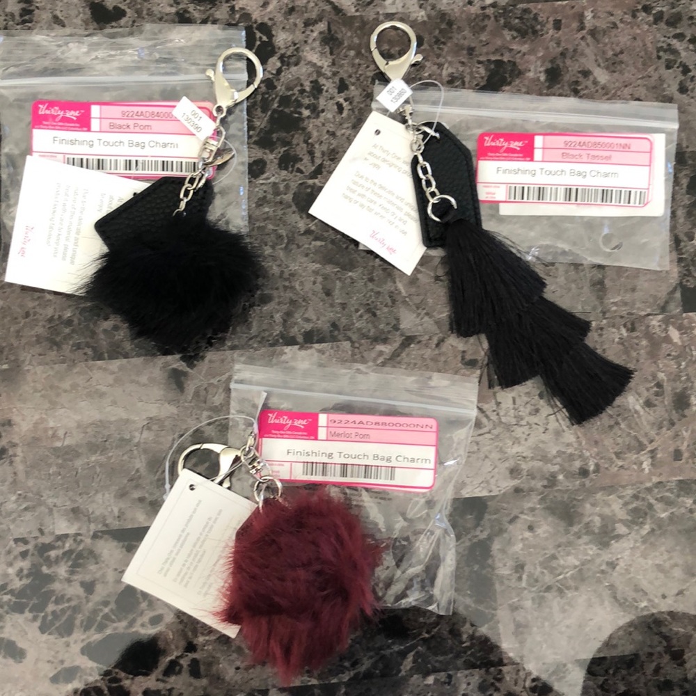 Thirty-one Finishing Touch Bag Charms Bundle